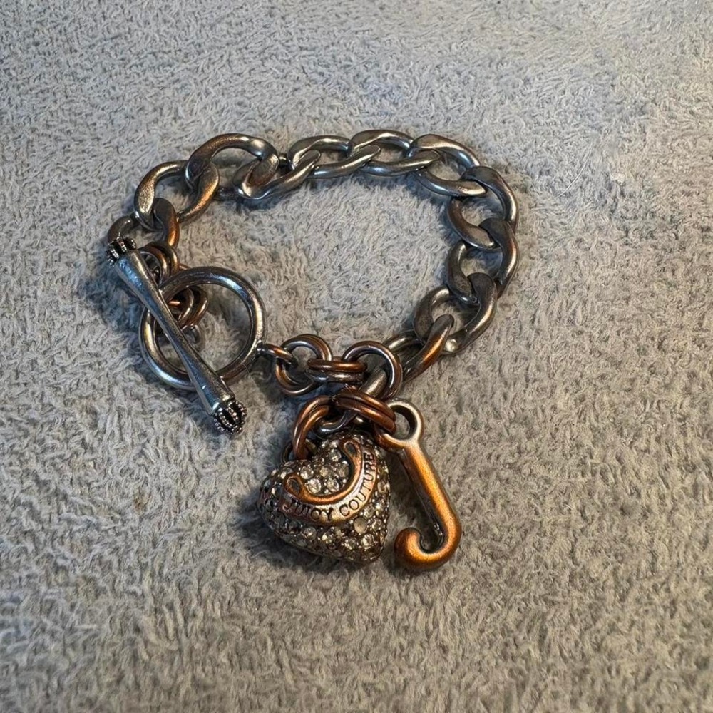 Silver and‎ copper Juicy Couture bracelet